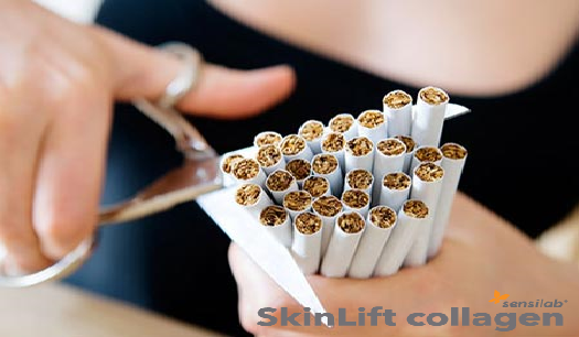Ngừng hút thuốc để tránh tổn thương colllagen ở da -skinLift collagen